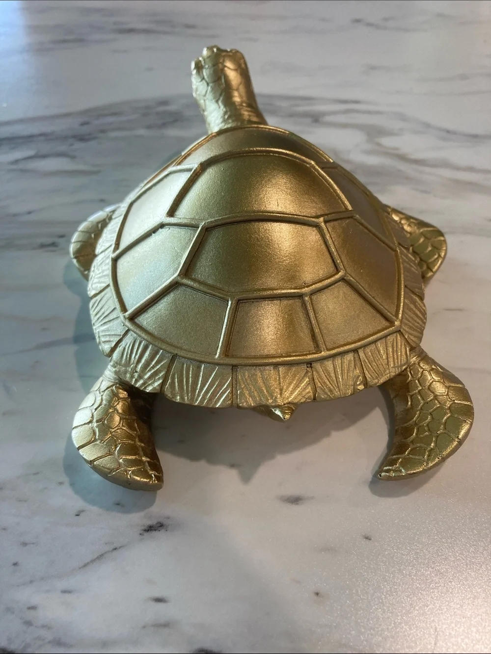 Sea Turtle Decor Gold Tone
